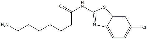 7-amino-N-(6-chloro-1,3-benzothiazol-2-yl)heptanamide Struktur