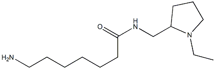 7-amino-N-[(1-ethylpyrrolidin-2-yl)methyl]heptanamide Struktur