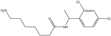 7-amino-N-[1-(2,4-dichlorophenyl)ethyl]heptanamide Struktur