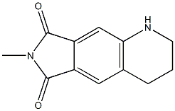 7-methyl-1H,2H,3H,4H,6H,7H,8H-pyrrolo[3,4-g]quinoline-6,8-dione Struktur