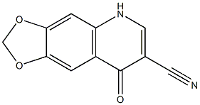 8-oxo-2H,5H,8H-[1,3]dioxolo[4,5-g]quinoline-7-carbonitrile Struktur