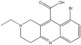 9-bromo-2-ethyl-1,2,3,4-tetrahydrobenzo[b]-1,6-naphthyridine-10-carboxylic acid Struktur