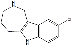 9-chloro-1H,2H,3H,4H,5H,6H-azepino[4,3-b]indole Struktur