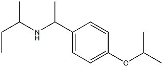 butan-2-yl({1-[4-(propan-2-yloxy)phenyl]ethyl})amine Struktur