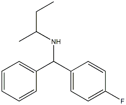 butan-2-yl[(4-fluorophenyl)(phenyl)methyl]amine Struktur