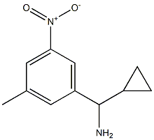 cyclopropyl(3-methyl-5-nitrophenyl)methanamine Struktur