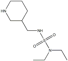 diethyl[(piperidin-3-ylmethyl)sulfamoyl]amine Struktur