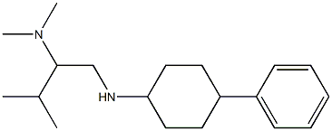 dimethyl({3-methyl-1-[(4-phenylcyclohexyl)amino]butan-2-yl})amine Struktur