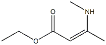 ethyl (2Z)-3-(methylamino)but-2-enoate Struktur