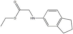 ethyl 2-(2,3-dihydro-1H-inden-5-ylamino)acetate Struktur