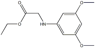 ethyl 2-[(3,5-dimethoxyphenyl)amino]acetate Struktur