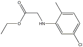 ethyl 2-[(5-chloro-2-methylphenyl)amino]acetate Struktur