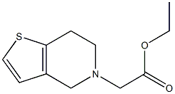 ethyl 2-{4H,5H,6H,7H-thieno[3,2-c]pyridin-5-yl}acetate Struktur