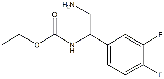 ethyl 2-amino-1-(3,4-difluorophenyl)ethylcarbamate Struktur