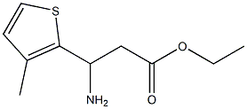 ethyl 3-amino-3-(3-methylthiophen-2-yl)propanoate Struktur