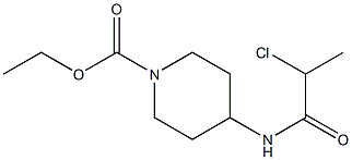 ethyl 4-[(2-chloropropanoyl)amino]piperidine-1-carboxylate Struktur