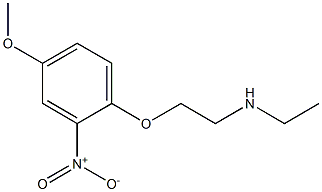 ethyl[2-(4-methoxy-2-nitrophenoxy)ethyl]amine Struktur