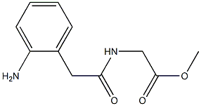 methyl {[(2-aminophenyl)acetyl]amino}acetate Struktur