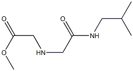 methyl 2-({[(2-methylpropyl)carbamoyl]methyl}amino)acetate Struktur