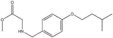 methyl 2-({[4-(3-methylbutoxy)phenyl]methyl}amino)acetate Struktur