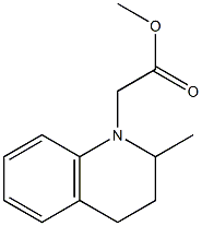 methyl 2-(2-methyl-1,2,3,4-tetrahydroquinolin-1-yl)acetate Struktur