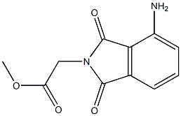 methyl 2-(4-amino-1,3-dioxo-2,3-dihydro-1H-isoindol-2-yl)acetate Struktur