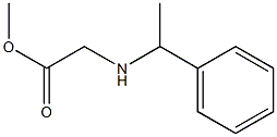 methyl 2-[(1-phenylethyl)amino]acetate Struktur