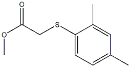 methyl 2-[(2,4-dimethylphenyl)sulfanyl]acetate Struktur