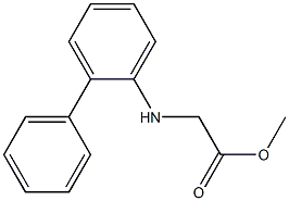 methyl 2-[(2-phenylphenyl)amino]acetate Struktur