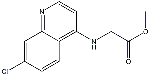 methyl 2-[(7-chloroquinolin-4-yl)amino]acetate Struktur