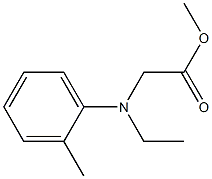 methyl 2-[ethyl(2-methylphenyl)amino]acetate Struktur