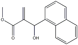 methyl 2-[hydroxy(naphthalen-1-yl)methyl]prop-2-enoate Struktur