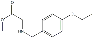 methyl 2-{[(4-ethoxyphenyl)methyl]amino}acetate Struktur