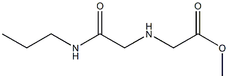 methyl 2-{[(propylcarbamoyl)methyl]amino}acetate Struktur