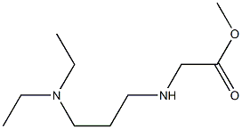 methyl 2-{[3-(diethylamino)propyl]amino}acetate Struktur