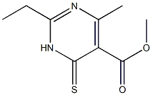 methyl 2-ethyl-4-methyl-6-thioxo-1,6-dihydropyrimidine-5-carboxylate Struktur