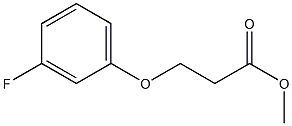 methyl 3-(3-fluorophenoxy)propanoate Struktur