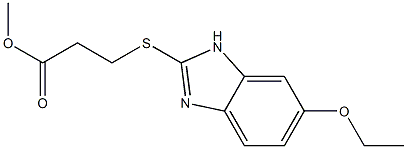 methyl 3-[(6-ethoxy-1H-1,3-benzodiazol-2-yl)sulfanyl]propanoate Struktur