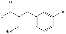 methyl 3-amino-2-[(3-hydroxyphenyl)methyl]propanoate Struktur