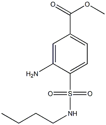 methyl 3-amino-4-(butylsulfamoyl)benzoate Struktur