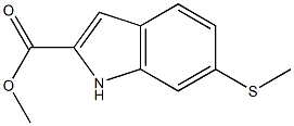 methyl 6-(methylthio)-1H-indole-2-carboxylate Struktur