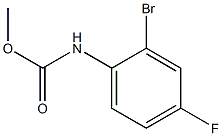 methyl N-(2-bromo-4-fluorophenyl)carbamate Struktur