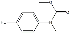 methyl N-(4-hydroxyphenyl)-N-methylcarbamate Struktur