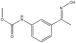 methyl N-{3-[1-(hydroxyimino)ethyl]phenyl}carbamate Struktur