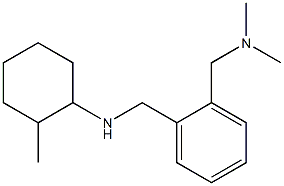 N-({2-[(dimethylamino)methyl]phenyl}methyl)-2-methylcyclohexan-1-amine Struktur