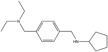 N-({4-[(diethylamino)methyl]phenyl}methyl)cyclopentanamine Struktur