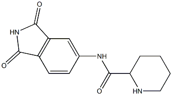 N-(1,3-dioxo-2,3-dihydro-1H-isoindol-5-yl)piperidine-2-carboxamide Struktur