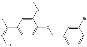 N-(1-{4-[(3-bromophenyl)methoxy]-3-methoxyphenyl}ethylidene)hydroxylamine Struktur