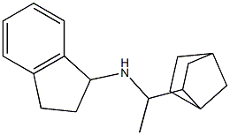 N-(1-{bicyclo[2.2.1]heptan-2-yl}ethyl)-2,3-dihydro-1H-inden-1-amine Struktur