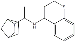 N-(1-{bicyclo[2.2.1]heptan-2-yl}ethyl)-3,4-dihydro-2H-1-benzothiopyran-4-amine Struktur